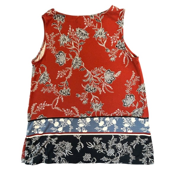 J Jill Wearever Tunic Womens Size Small Petite Multicolor Stretch Side Slits - Picture 2 of 8